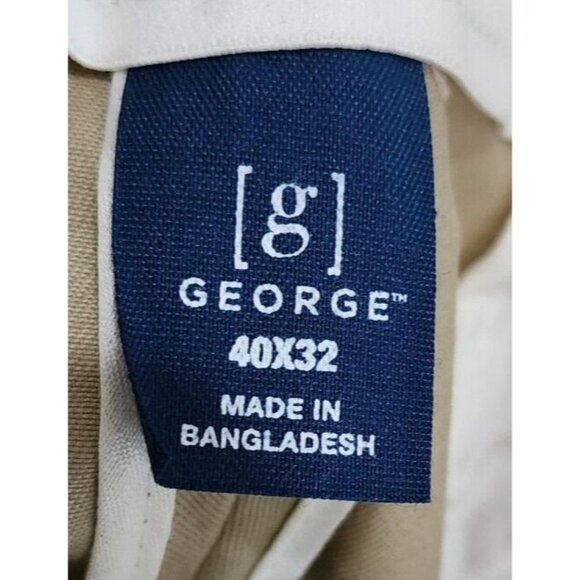 NWT George Straight Comfort Waist Wrinkle Resistant Khaki Pants Size 40 x 32 - Picture 3 of 11